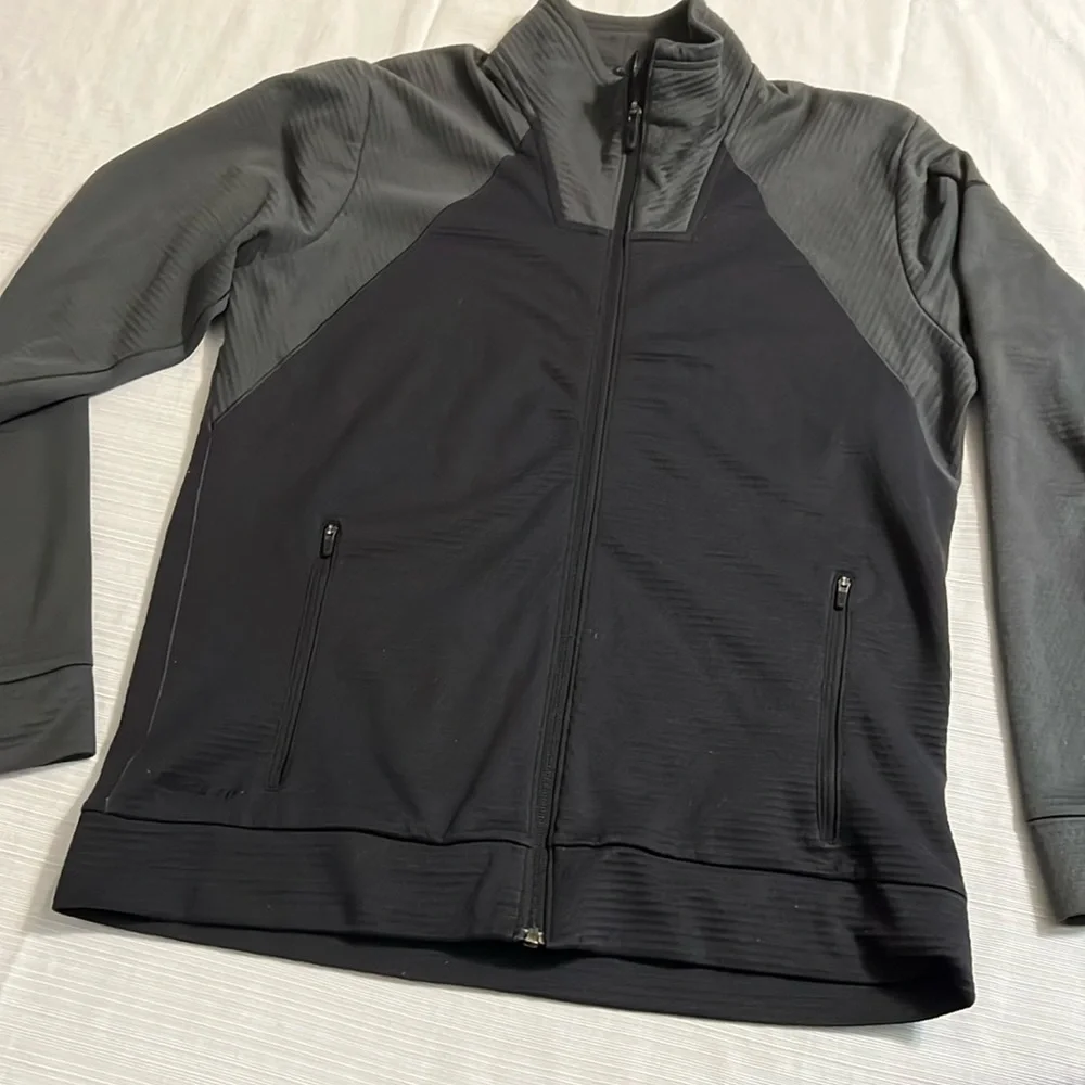 Nike Therma Fit Pro Training Mens Full‎ Zip Jacket Black Gray Medium